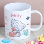 Personalised Children's Tiny Tatty Teddy Woodland Animals Design Plastic Mug - Image 3