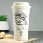 Personalised Dog Breed Design Plastic Insulated Reusable Eco Travel Cup