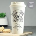 Personalised Dog Breed Design Plastic Insulated Reusable Eco Travel Cup - Image 3