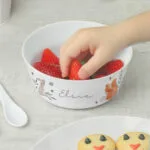Personalised Children's Woodland Animals Design White Plastic Bowl - Image 2