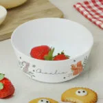 Personalised Children's Woodland Animals Design White Plastic Bowl - Image 3