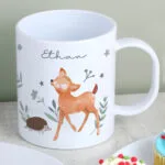 Personalised Children's Woodland Animals Design Plastic Mug - Image 4