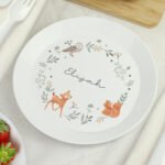 Personalised Children's Woodland Animals Design Plastic Plate - Image 2