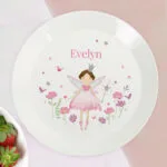 Personalised Children's Fairy Princess Design Plastic Plate - Image 3