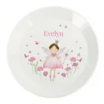 Personalised Children's Fairy Princess Design Plastic Plate - Image 4