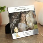 Personalised 'First Holy Communion' 6x4 Landscape Square Silver Photo Frame
