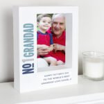 Personalised 'No.1' 5x7 Portrait White Plastic Box Photo Frame - Image 2