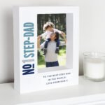 Personalised 'No.1' 5x7 Portrait White Plastic Box Photo Frame - Image 3