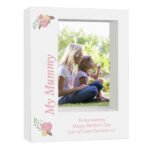Personalised Floral Design 5x7 Portrait White Plastic Box Photo Frame - Image 5