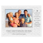 Personalised Family Heart Motif 7x5 Landscape White Plastic Box Photo Frame - Image 4