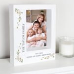 Personalised Fresh Botanical Design 5x7 Portrait White Plastic Box Photo Frame - Image 2