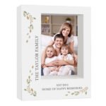 Personalised Fresh Botanical Design 5x7 Portrait White Plastic Box Photo Frame - Image 5