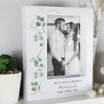 Personalised Botanical Design 5×7 Portrait White Plastic Box Photo Frame - Image 5