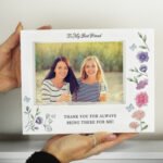Personalised Wild Flowers Design 7×5 Landscape White Plastic Box Photo Frame - Image 2