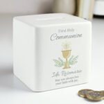 Personalised 'First Holy Communion' Ceramic Square Money Box - Image 3