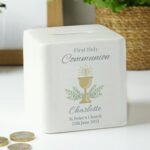 Personalised 'First Holy Communion' Ceramic Square Money Box - Image 4