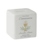 Personalised 'First Holy Communion' Ceramic Square Money Box - Image 5