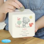 Personalised Tiny Tatty Teddy Woodland Animals Design Ceramic Square Money Box - Image 2