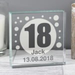 Personalised Birthday/Anniversary Spots Design Glass Crystal Token