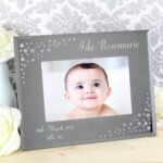 Personalised Any Message Diamante 6x4 Landscape Mirrored Glass Photo Frame - Image 3
