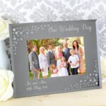 Personalised Any Message Diamante 6x4 Landscape Mirrored Glass Photo Frame - Image 5