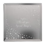 Personalised Any Message Diamante Mirrored Glass Trinket Box - Image 5