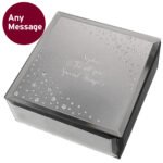 Personalised Any Message Diamante Mirrored Glass Trinket Box - Image 7