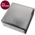 Personalised Any Message Diamante Mirrored Glass Trinket Box - Image 8