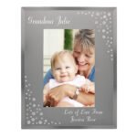 Personalised Any Message Diamante 4x6 Portrait Mirrored Glass Photo Frame - Image 9