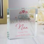 Personalised 'One in a Million' Crystal Glass Token