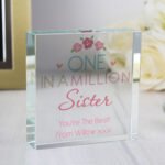 Personalised 'One in a Million' Crystal Glass Token - Image 6