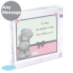Personalised Me to You Pastel Pink Polka Dot Design Crystal Glass Token - Image 2
