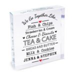 Personalised 'We Go Together Like....' Crystal Glass Token - Image 4