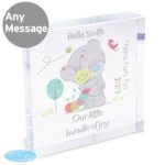 Personalised Tiny Tatty Teddy Cuddle Bug Crystal Glass Token - Image 4