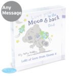 Personalised Tiny Tatty Teddy 'Love You To The Moon & Back' Crystal Glass Token - Image 4