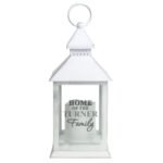 Personalised 'The Family' Rustic White Plastic Light-up Lantern - Image 4