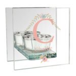 Personalised Floral Bouquet Design Mirrored Glass Tea Light Candle Holder - Image 4