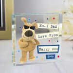Personalised Boofle Stars Design Crystal Glass Token
