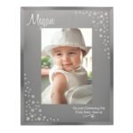 Personalised Swirls & Hearts Design Diamante 4×6 Portrait Mirrored Glass Photo Frame - Image 7