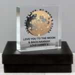 Personalised 'You Are My Sun, My Moon & Stars' Crystal Glass Token