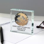 Personalised 'You Are My Sun, My Moon & Stars' Crystal Glass Token - Image 2