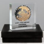 Personalised 'You Are My Sun, My Moon & Stars' Crystal Glass Token - Image 3