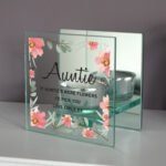 Personalised Floral Sentimental Design Mirrored Glass Tea Light Candle Holder - Image 7