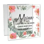 Personalised Floral Sentimental Design Mirrored Glass Tea Light Candle Holder - Image 8
