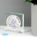 Personalised Me to You Bees Design Crystal Glass Token - Image 2