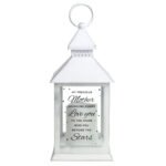 Personalised 'Miss You Beyond The Stars' Memorial Rustic White Plastic Light-up Lantern - Image 4