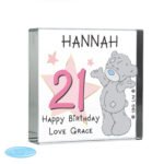 Personalised Me to You Sparkle & Shine Birthday Crystal Glass Token - Image 4