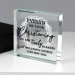 Personalised 'On Your Christening You Are Truly Blessed' Crystal Glass Token - Image 2