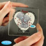 Personalised Me to You 'All of Me Loves All of You' Crystal Glass Token - Image 2