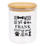 Personalised Dog Treat's Glass Storage Jar with Bamboo Lid - Image 5